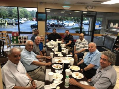 AMEN Dinner Fellowship Event with the men at St. Elias Orthodox Church in Atlanta, GA Alt text